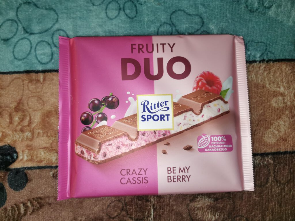 Ritter Sport Fruity Duo Crazy Cassia und Be my Berry 218g/4,29€ Launch Januar 2024